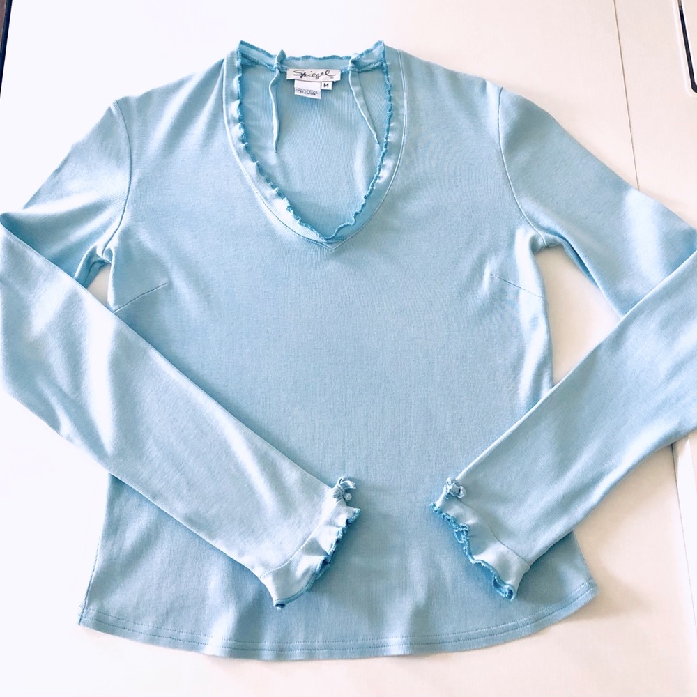 Pima cotton VTG 90s Spiegel long Sleeve T